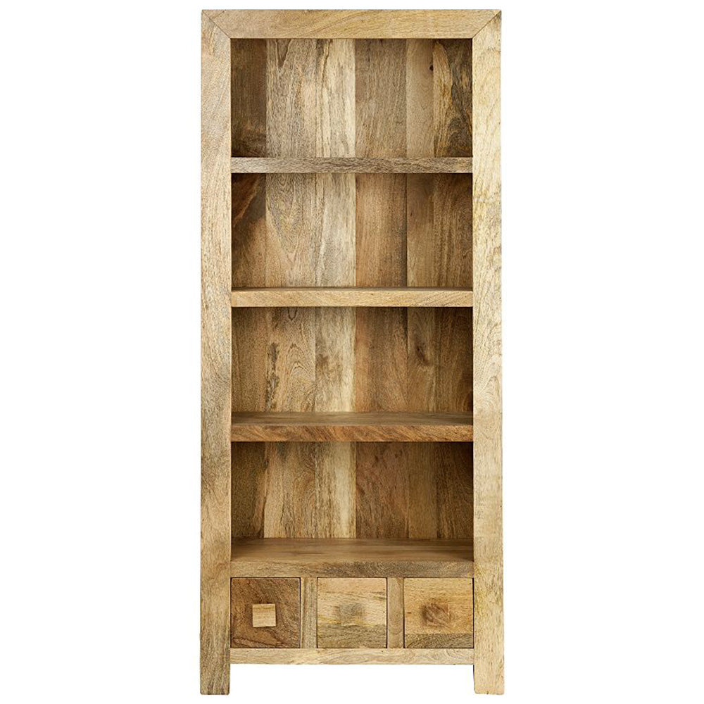 Dakota Light Mango Wood Large Bookcase