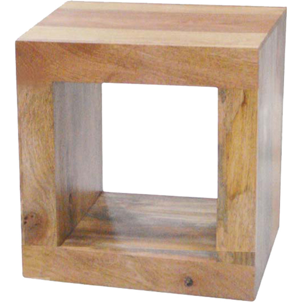 Dakota Light Mango Wood Cube Display Unit