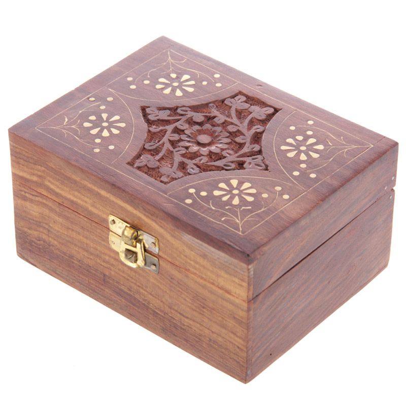 Sheesham Wood Essential Oil Box - Space for 12 Bottles