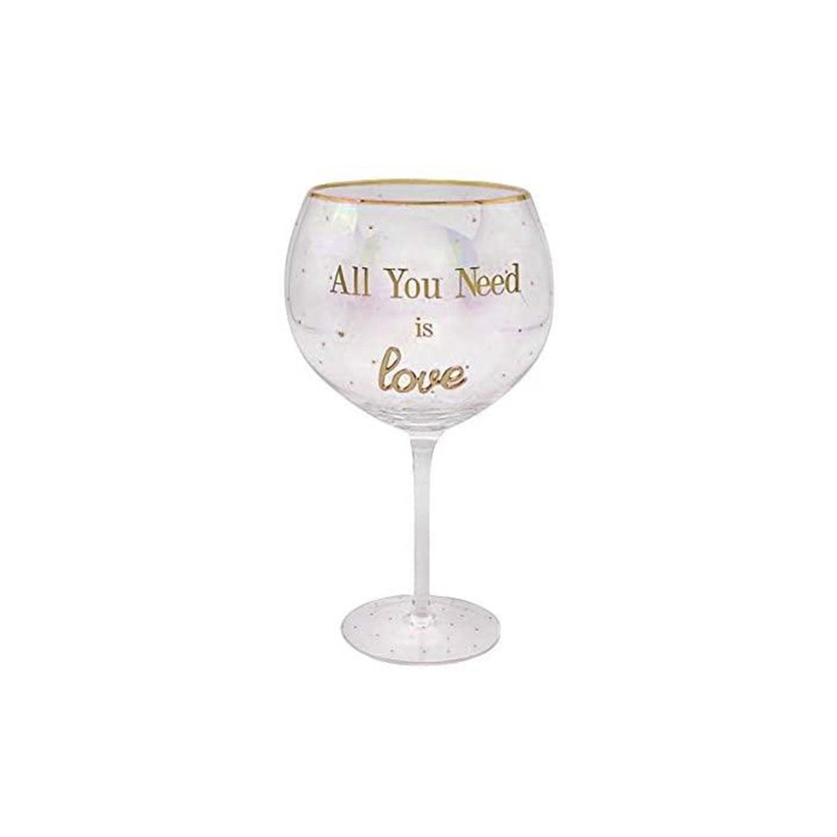 All You Need is Love Gin Glass