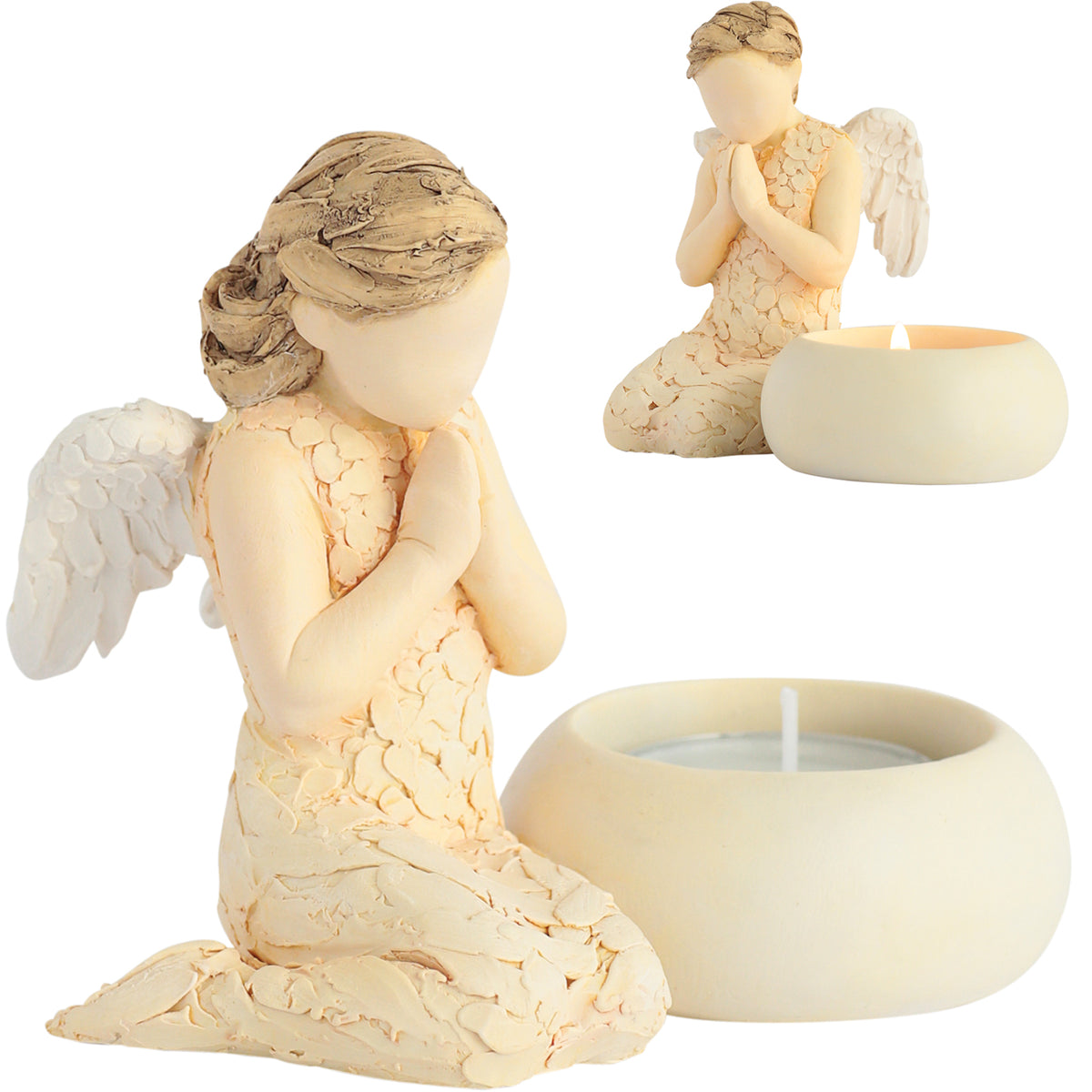Light of Life Angel Tea Light Holder Figurine