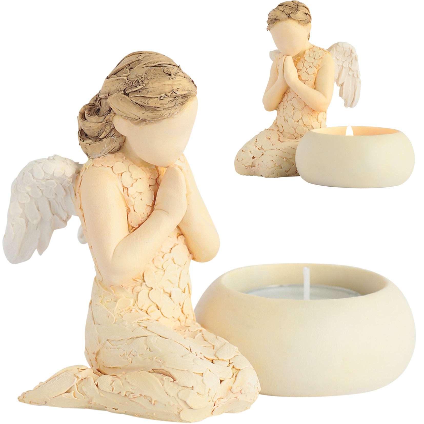 Light of Life Angel Tea Light Holder Figurine