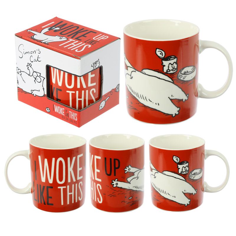 I Woke Up Like This - Simon&#39;s Cat Porcelain Mug