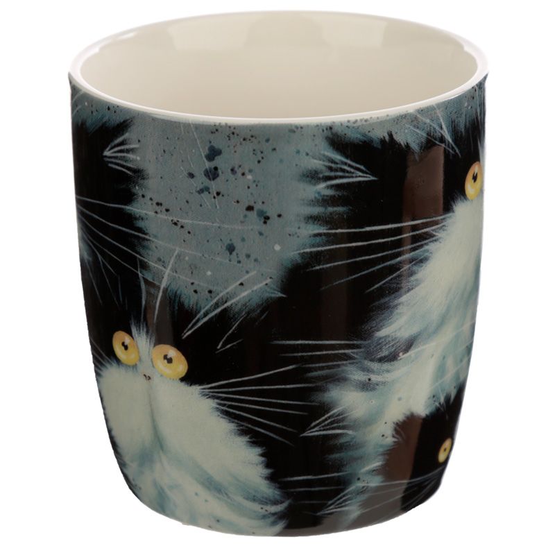 Kim Haskins Cats Porcelain Mug Back