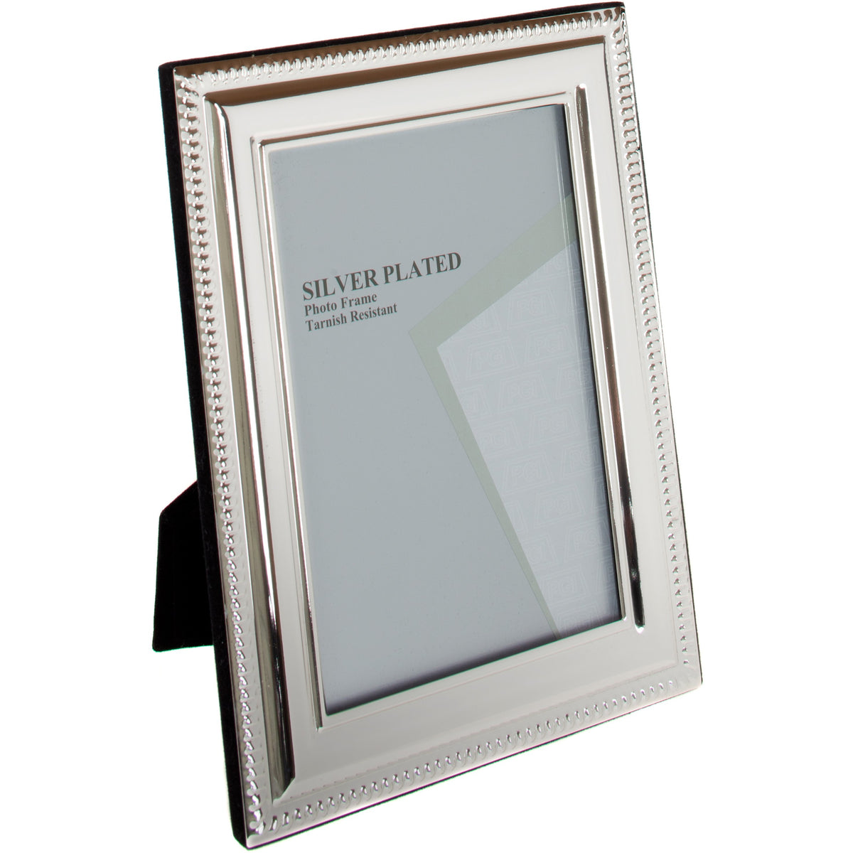 Silver Plated Flat Bead Photo Frame 3.5 x 5-inch