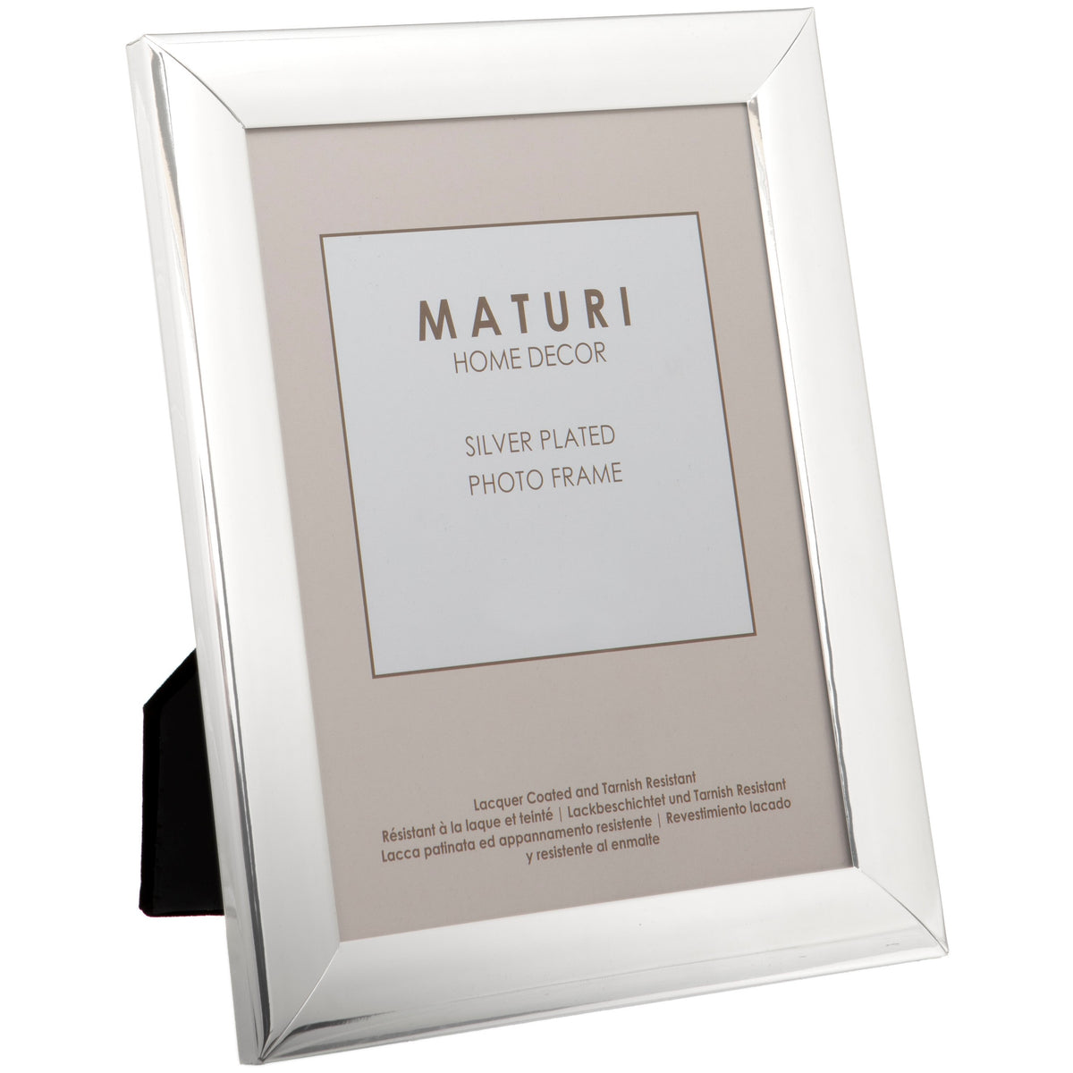 Silver Plated Rounded Thin Edge Photo Frame 4 x 6 -inch