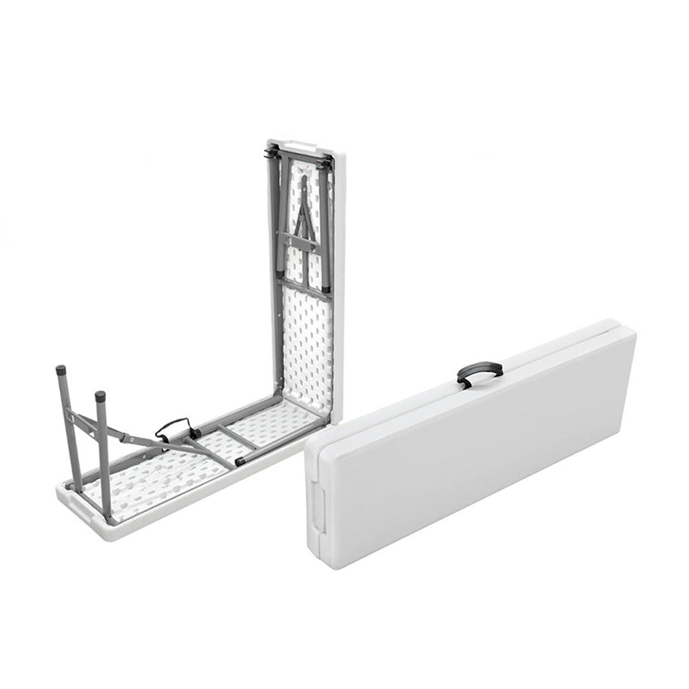 White Foldable Bench - 183 x 43 x 28cm