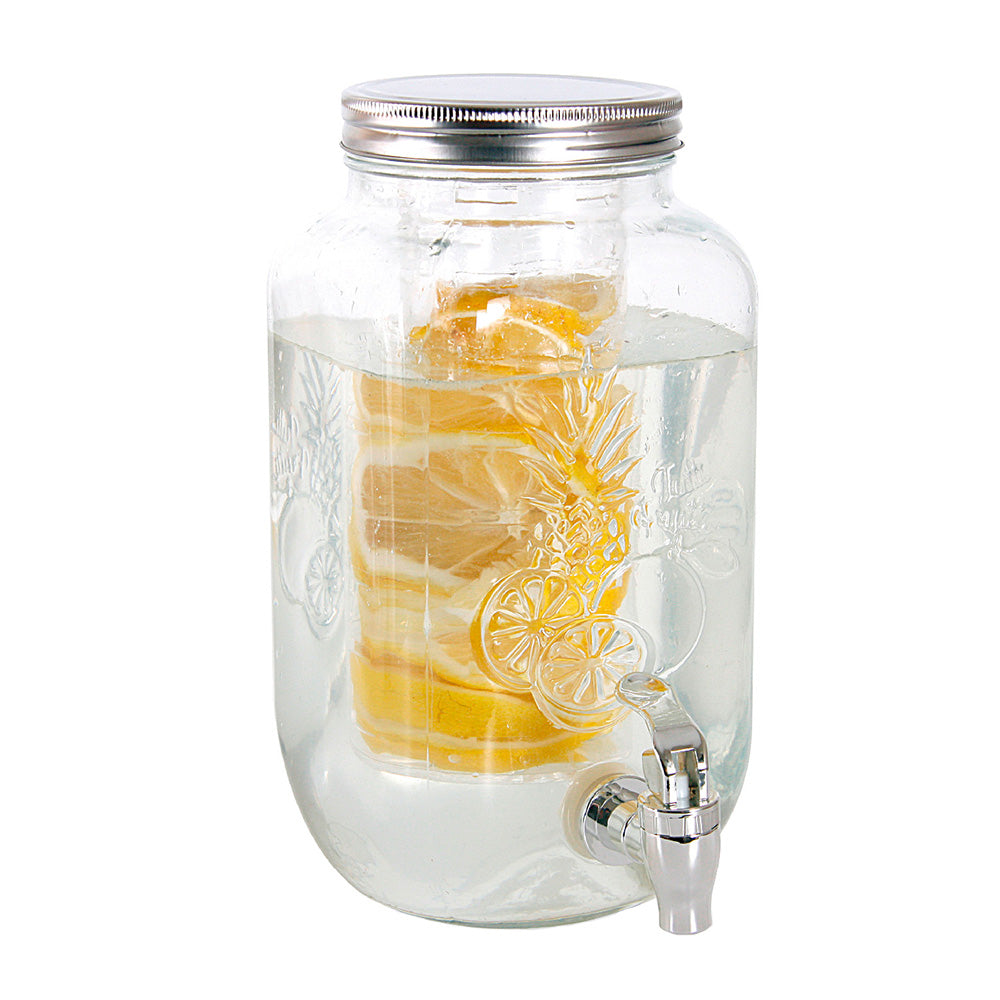 3.5 Litre Glass Beverage Dispenser with Infuser